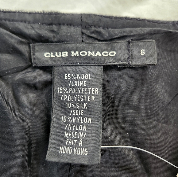 Club Monaco Heather Gray Wool Tweed Skirt, New with Tag, Size 6 - Picture 5 of 13